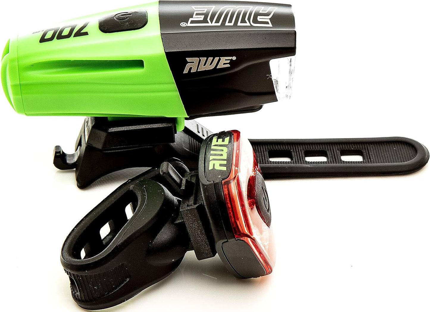 Awe Fire 730 Lumens USB Rechargeable Bike Front/Rear Light Set