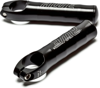 AWE CNC 6061 Anti Slip Lightweight Alloy Bicycle Bike Bar Ends/Caps Black