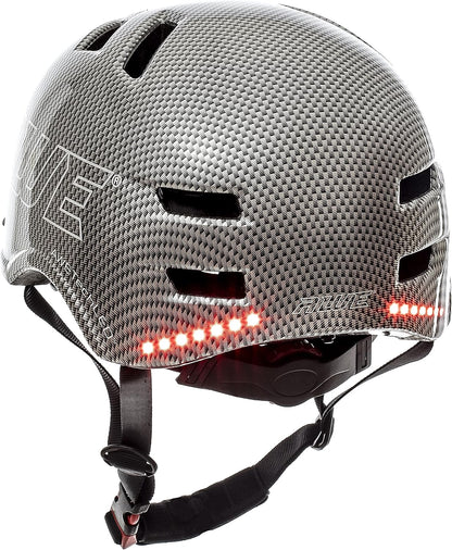 AweTech In Mould Adult LED USB Bike Helmet Large 58-61cm Graphite