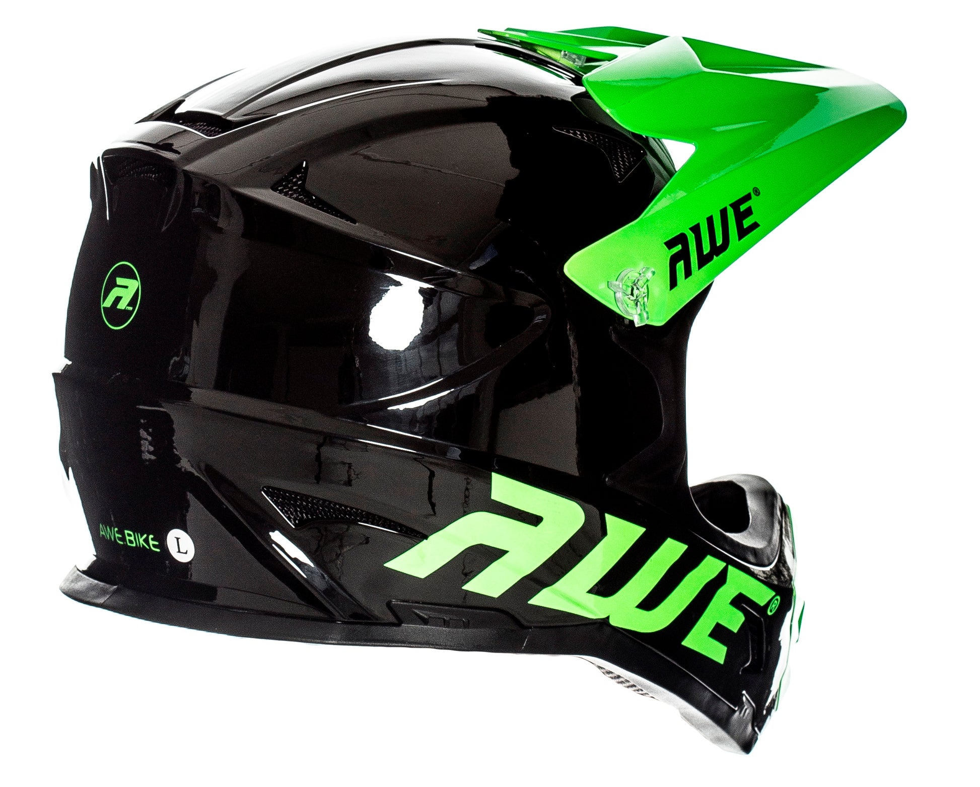 awe fahrradhelm Awe Adult BMX/Downhill/Full Face/Enduro Bike Helmet Men 56-58cm Black Green – Awe Cycling