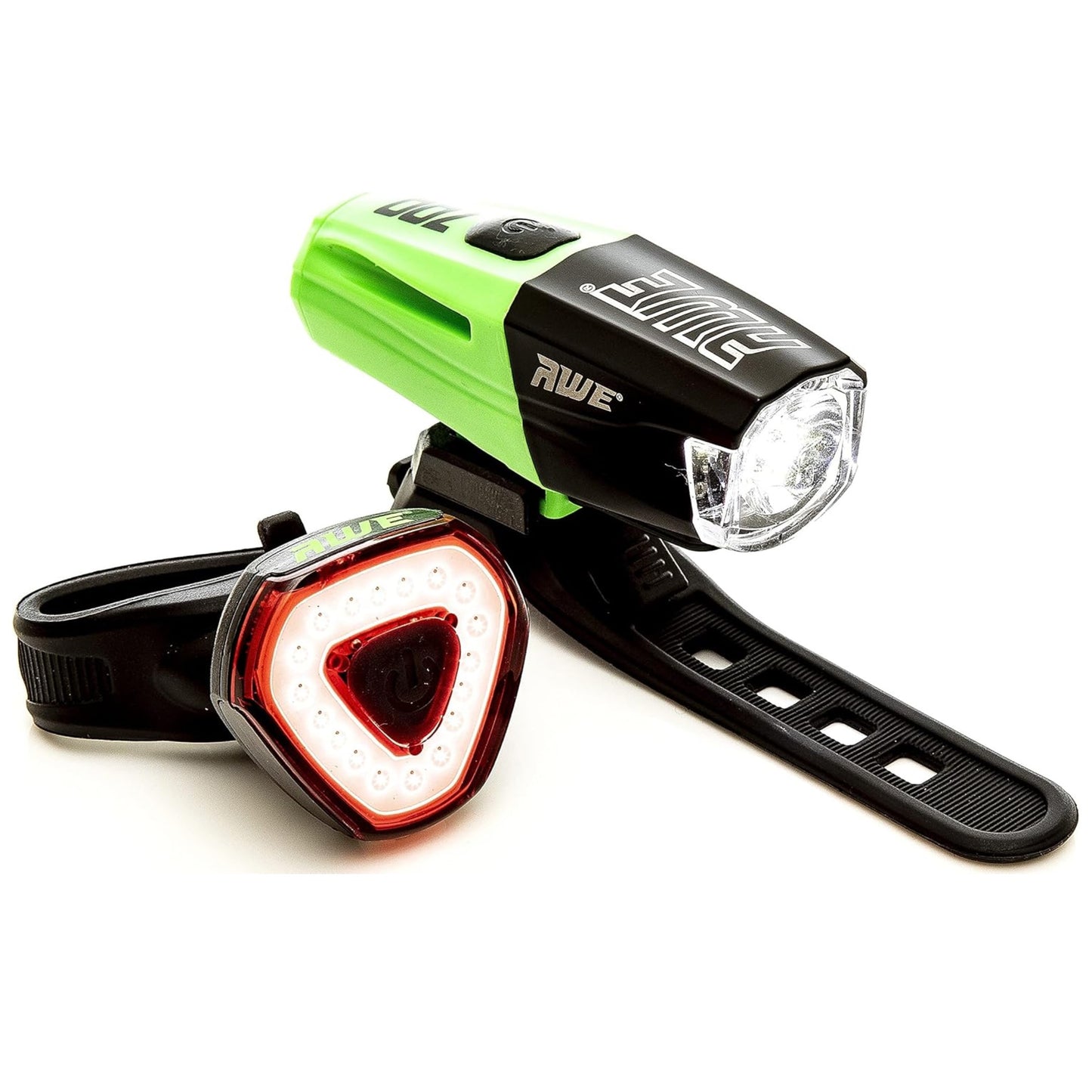 Awe Fire 730 Lumens USB Rechargeable Bike Front/Rear Light Set