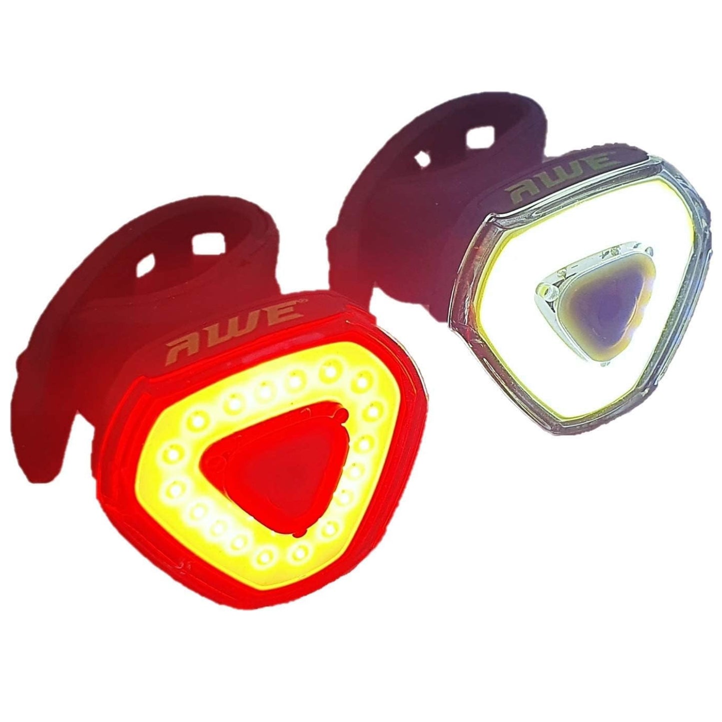 Awe Alert 130 Lumen 36 x COB USB Rechargeable Bike Light Set Front/Rear