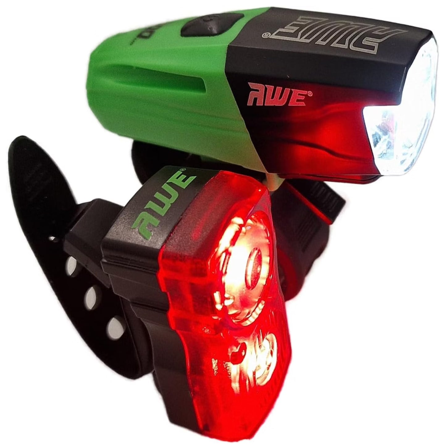 Awe Bright 740 Lumen USB Rechargeable Bike Light Set Front/Rear