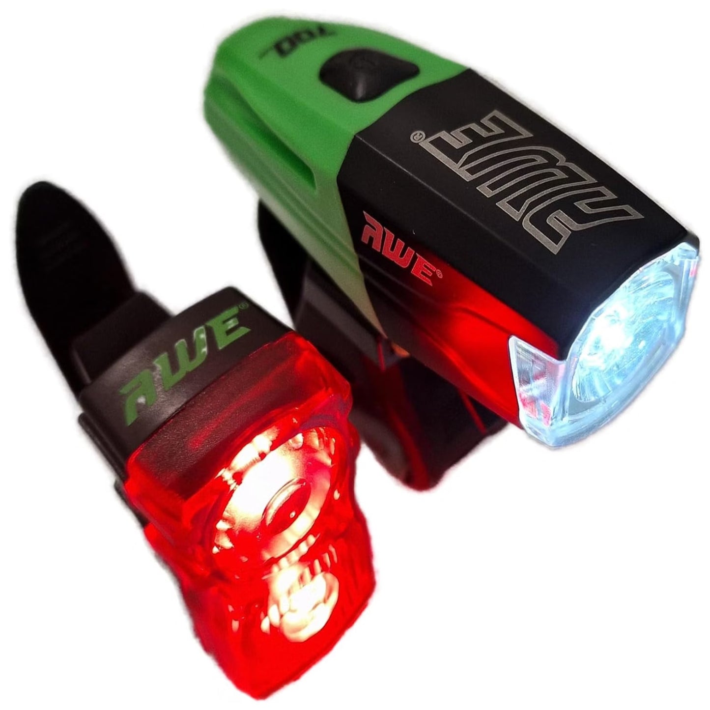 Awe Bright 740 Lumen USB Rechargeable Bike Light Set Front/Rear