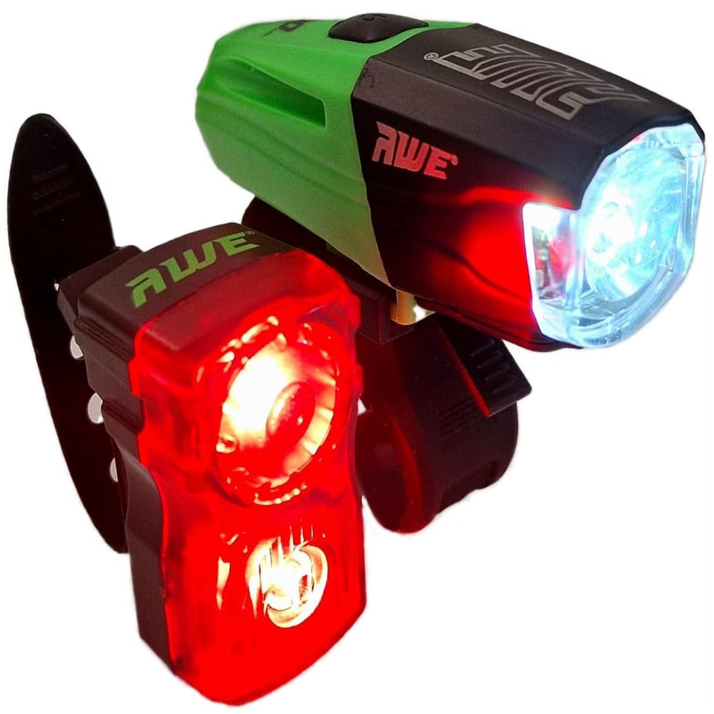 Awe Bright 740 Lumen USB Rechargeable Bike Light Set Front/Rear
