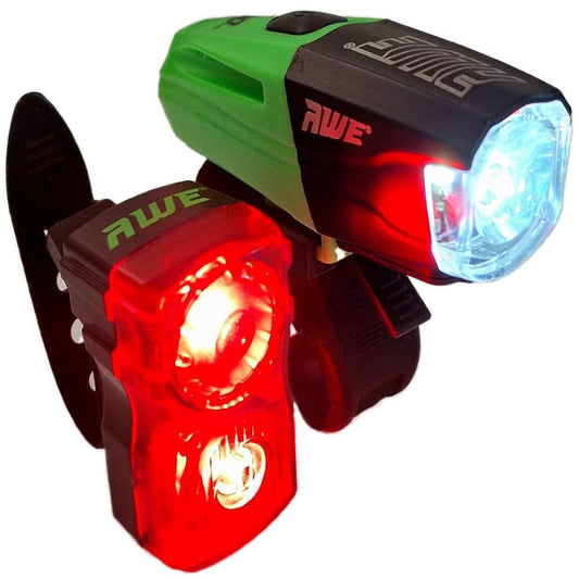 Awe Bright 740 Lumen USB Rechargeable Bike Light Set Front/Rear