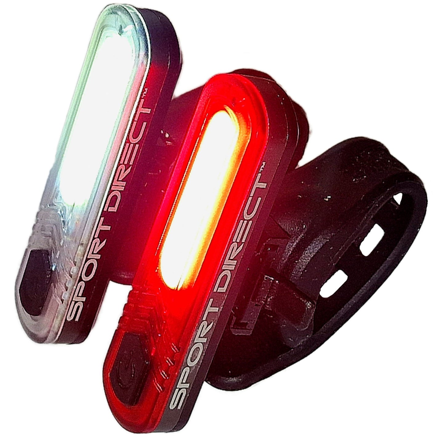 Sport Direct 130 Lumens 20 x COB LEDs USB Rechargeable Bike Light Set