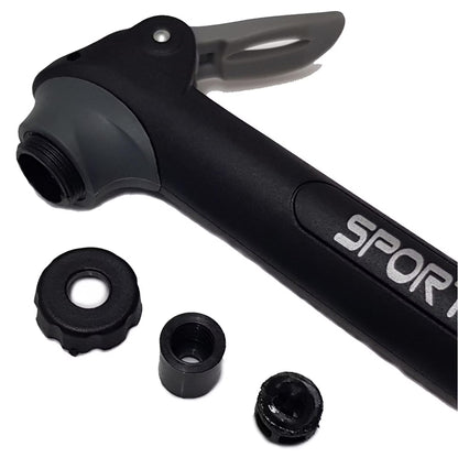 Sport Direct 120 PSI Mini Bike Hand Pump Dual Schrader/Presta Valve