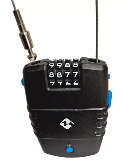 90 Decibel Built-in Alarm Retractable 730mm x 1.6mm Bike/Bicycle Alarm Lock