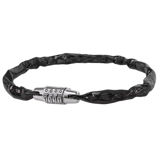 Steel Combination Chain Bike Lock Black