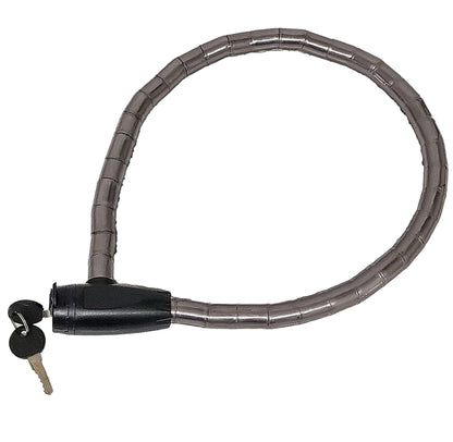 Armoured Steel Bike Cable Lock 800mm x 18mm with Keys