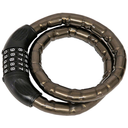 Armoured Steel 800mm x 18mm Changeable Combination Cable Bike Lock
