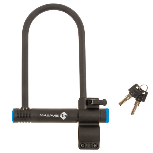 B 245 U-Lock/D-Lock 275mm x 197mm x 14mm Shackle Bike Lock with Bracket
