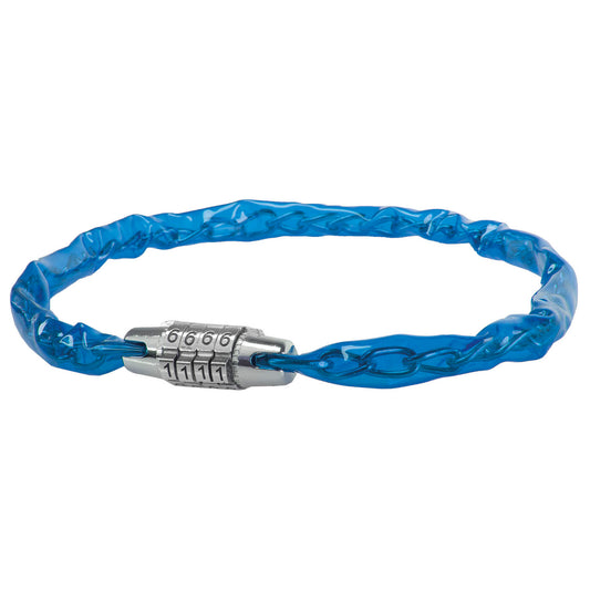 Steel Combination Chain Bike Lock Blue