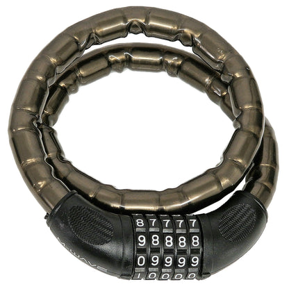 Armoured Steel 800mm x 18mm Changeable Combination Cable Bike Lock