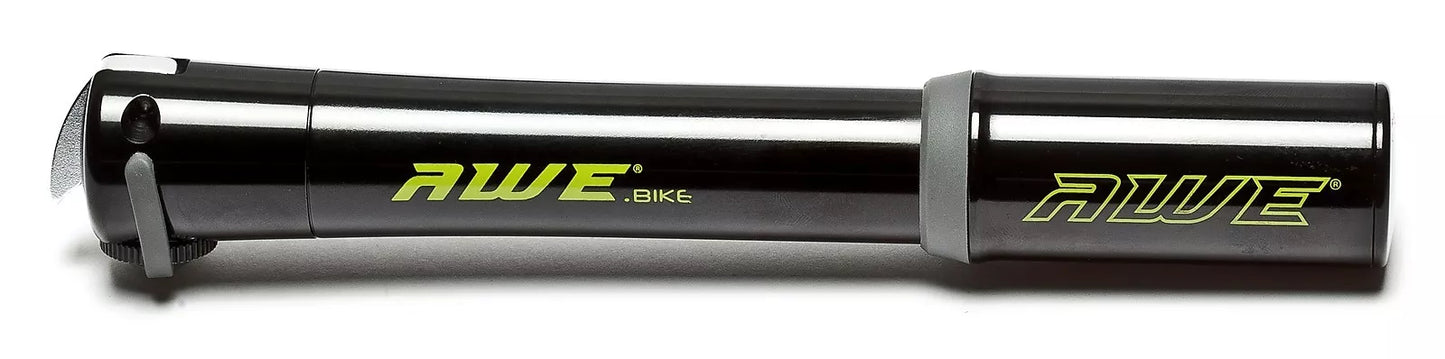 Awe 80 PSI CNC 6063 Alloy Telescopic Mini Bike Pump Schrader/Presta Valve