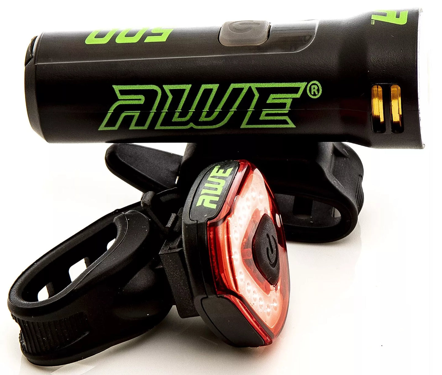 Awe Blast 530 Lumens USB Rechargeable Bike Front/Rear Light Set