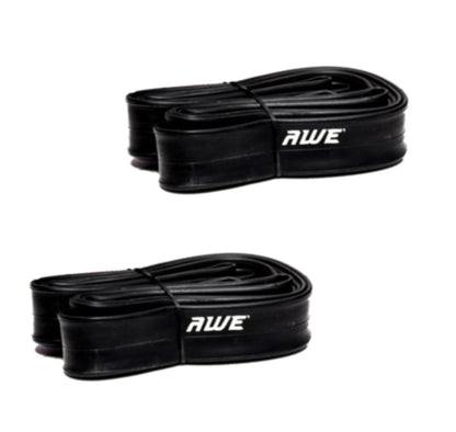 Awe 2 x Butyl Rubber 27"x 1 1/4 (700x28/37C) Inner Tube 500%* Extra Ride Time Schrader Valve