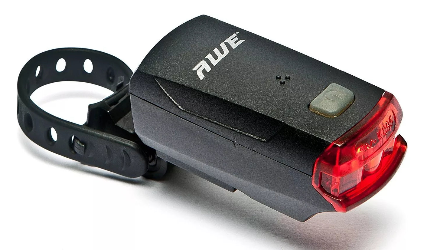 Awe Bright Red LED British Standards Battery Rear Bike Light
