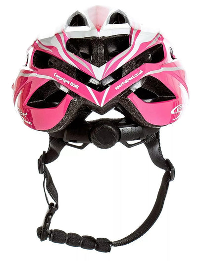 Sport Direct "Team Comp" 24 Vent Adult Bike Helmet Medium 55-58cm White/Pink