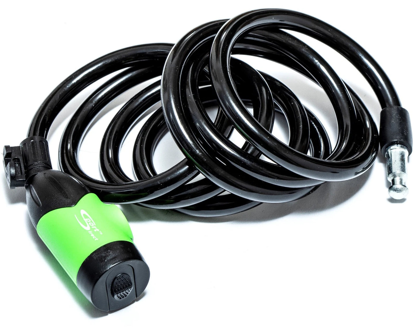 Sport Direct 10mm x 185cm Steel Bike/Bicycle LED Cable Lock With Keys & Bracket