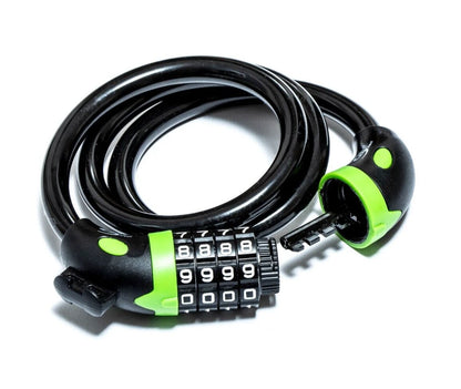 Sport Direct 12mm x 85cm Bike/Bicycle Changeable Combination Waterproof Lock With Bracket