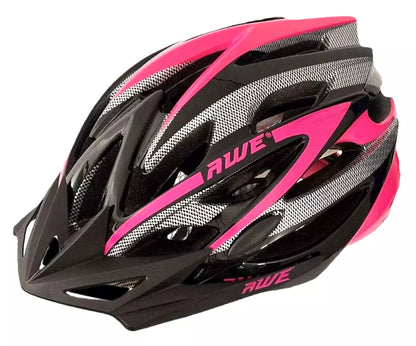 AweAeroLite In Mould Adult Bike Helmet Medium 55-58cm Black/Pink