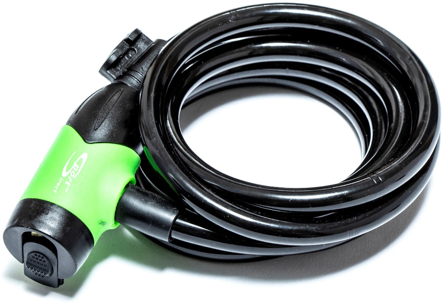 Sport Direct 10mm x 185cm Steel Bike/Bicycle LED Cable Lock With Keys & Bracket
