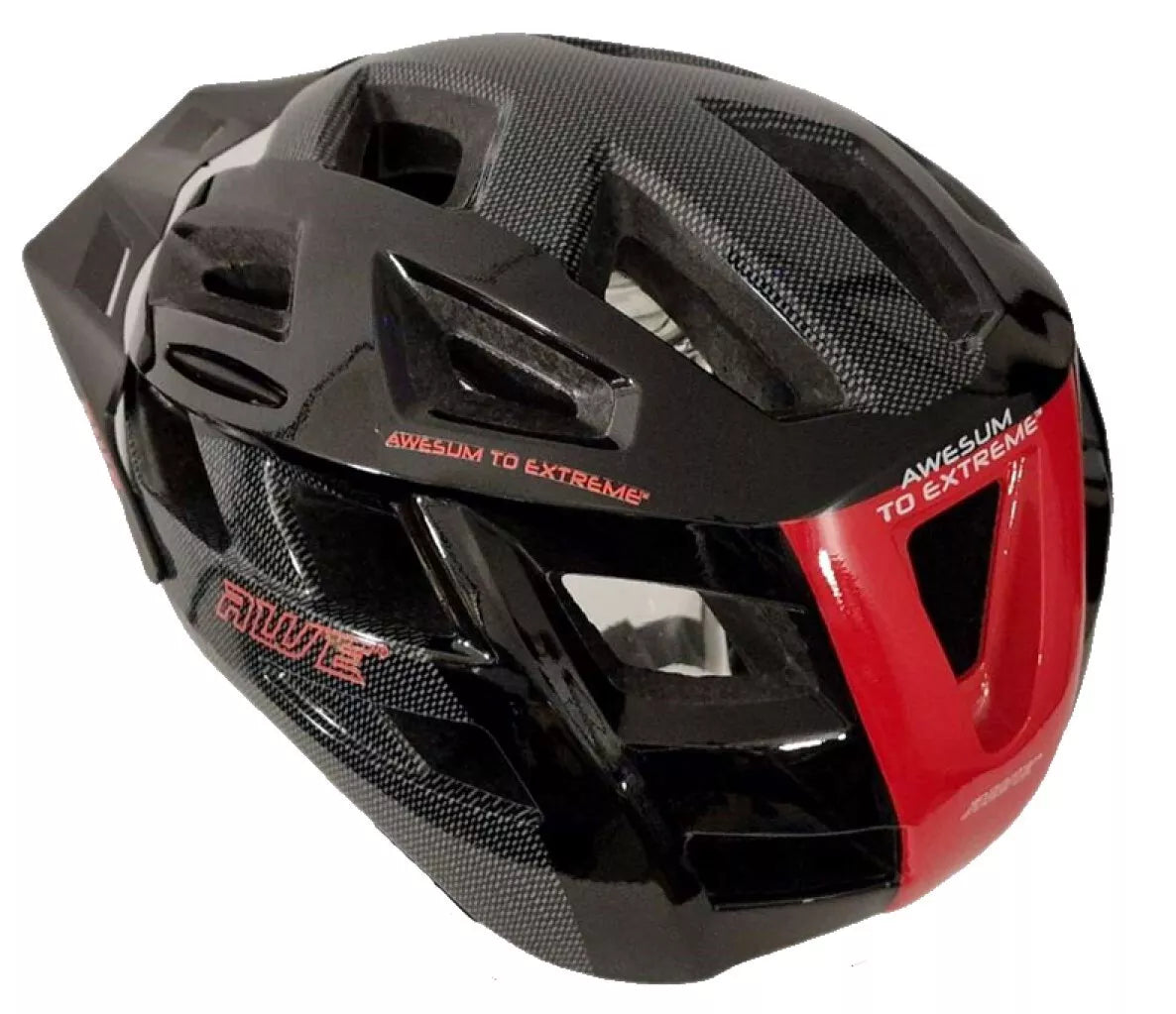 AweRide In Mould Adult Bike Helmet Large 58-61cm Black/Carbon/Red