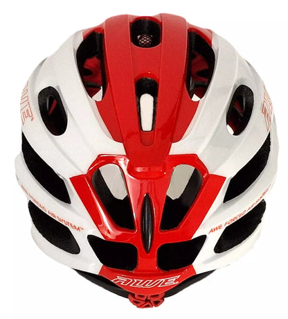 AweSprint In Mould Adult Bike Helmet Large 58-61cm White/Red