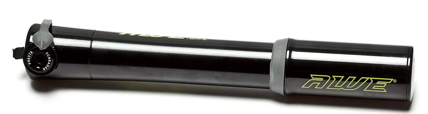 Awe 80 PSI CNC 6063 Alloy Telescopic Mini Bike Pump Schrader/Presta Valve