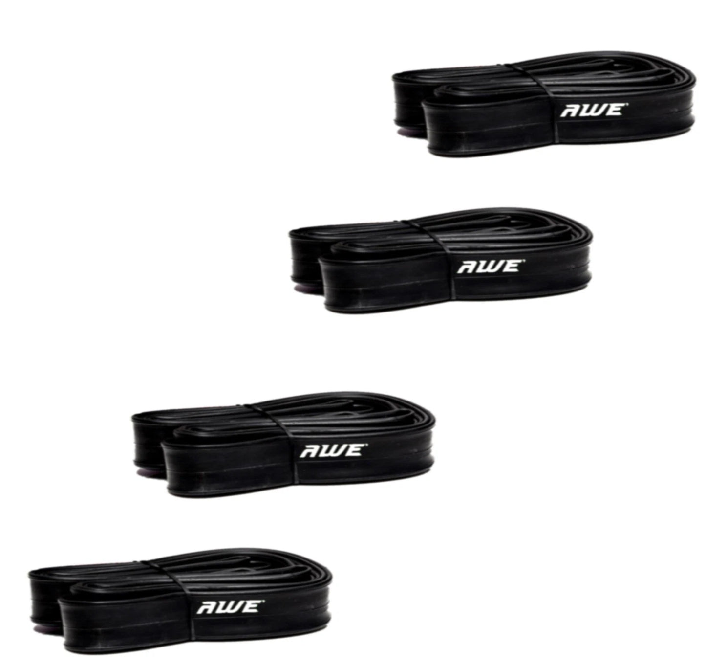 Awe 4 x Butyl Rubber 27"x 1 1/4 (700x28/37C) Inner Tube 500%* Extra Ride Time Schrader Valve