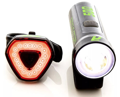 Awe Blast 530 Lumens USB Rechargeable Bike Front/Rear Light Set