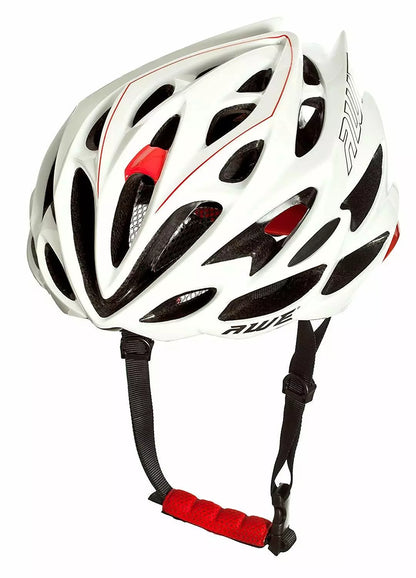 AweSpeed In Mould Adult Bike Helmet Large 58-61cm White/Red