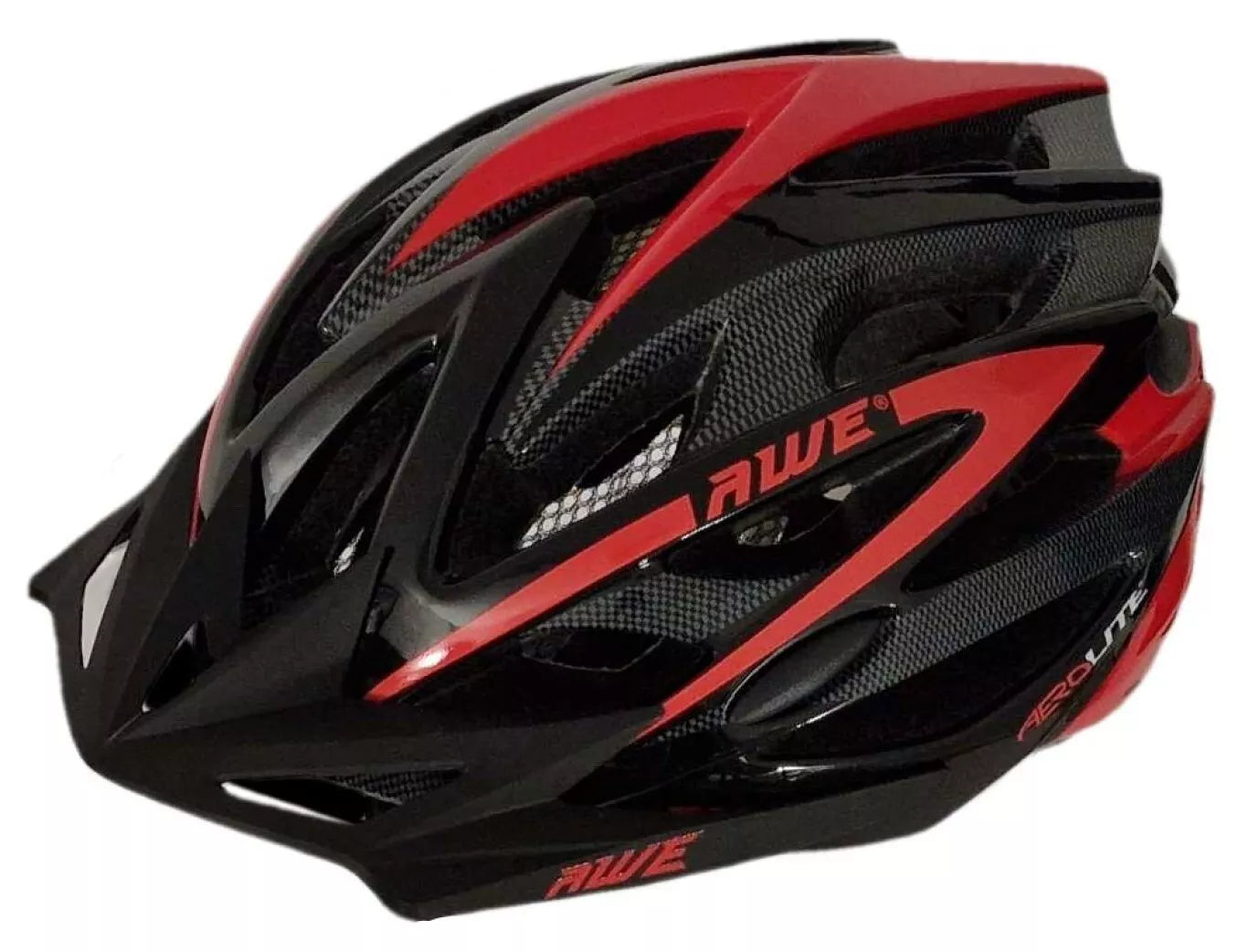 AweAeroLite In Mould Adult Bike Helmet Large 58-61cm Black/Red