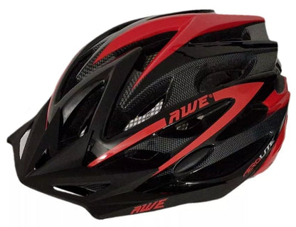 AweAeroLite In Mould Adult Bike Helmet Large 58-61cm Black/Red