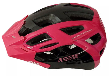 AweRide In Mould Adult Bike Helmet Medium 55-58cm Black/Pink