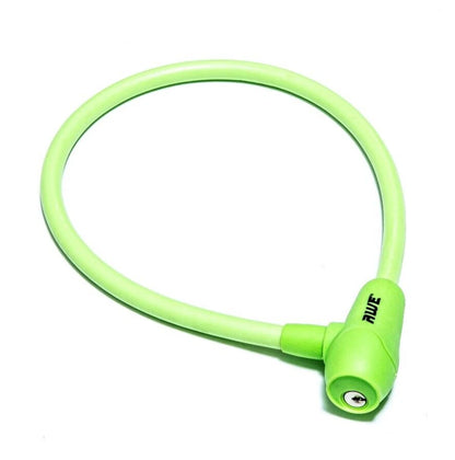 Awe Silicone 600mm x 12mm Bike/Bicycle Hardened Steel Automatic Cable Lock with Keys