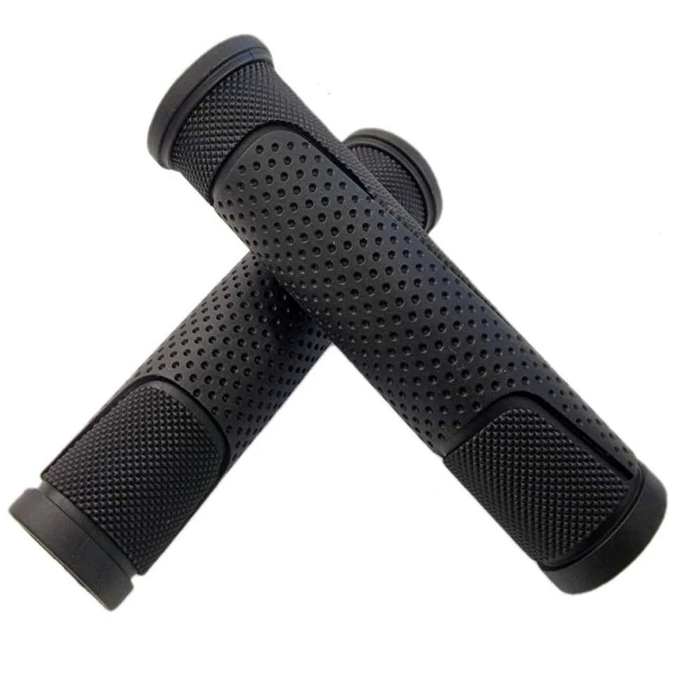 Sport Direct 125mm High Quality Rubber Non-Slip MTB/BMX Bike Grips Black